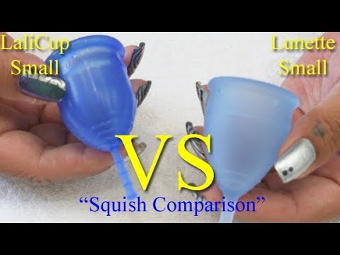 LaliCup vs Lunette Cup SM "Squish" - Menstrual Cups