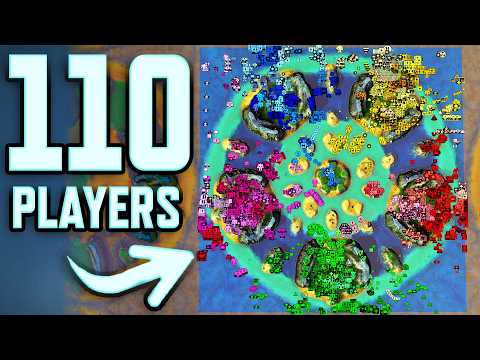 MASSIVE RTS BATTLE - 22v22v22v22v22 - Beyond All Reason