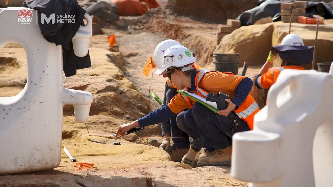 Video thumbnail for Sydney Metro: Central Station archaeological discovery