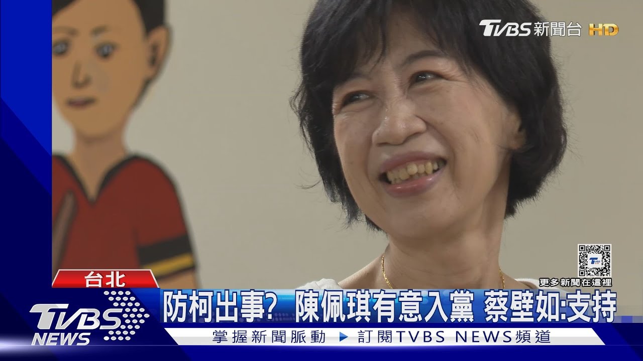 防柯出事?陳佩琪有意入黨 蔡壁如:支持