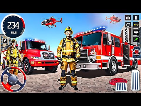 Fire Truck City Rescue Simulator – US 911 Emergency Firefighter - Android Gameplay