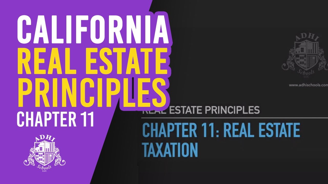 California Real Estate Principles Chapter 11