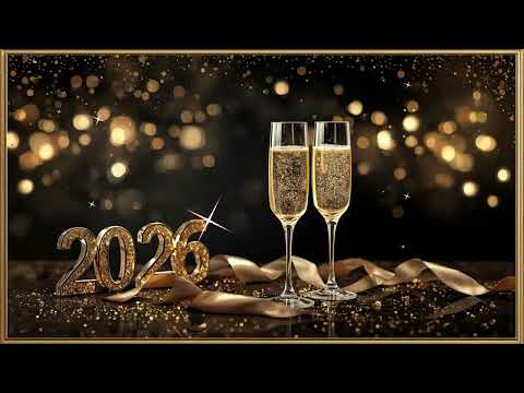Happy New Year 2026 Frame TV Art | Champagne Luxury New Year Eve TV Background 4K celebration party