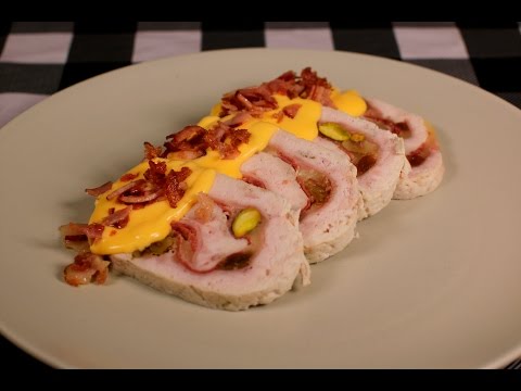 Rollito de pollo al microondas