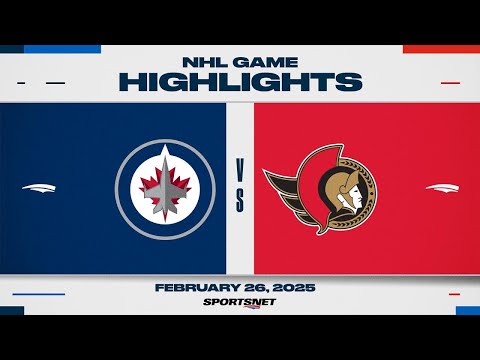 NHL Highlights | Jets vs. Senators - February 26, 2025