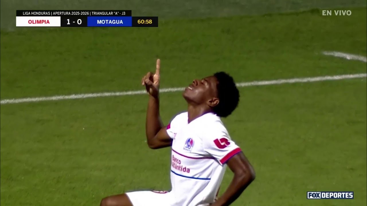 😎 GOL Dereck Moncada | Olimpia 1-0 Motagua | Triangular 'A', Apertura 2025 | Liga de Honduras