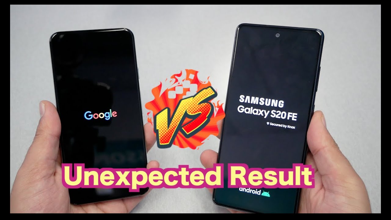 Pixel 5 VS Samsung Galaxy S20 FE Speed Test