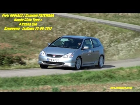 Piotr KUDŁACZ / Dominik PRZYWARA - Honda Civic Type-r 4 Runda SZK Dzwonowa - Jodłowa 23-09-2012