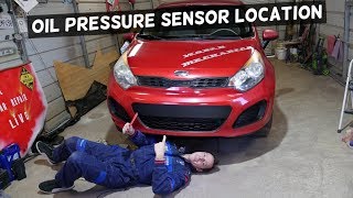KIA RIO OIL PRESSURE SENSOR SWITCH LOCATION. WHERE IS THE OIL PRESSURE SWITCH KIA RIO K2