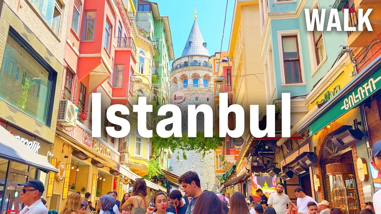 Immersive street-level walking tour through Istanbul Grand Bazaar, Turkey, showcasing authentic urban landscapes, local architecture, and the vibrant atmosphere of the city's neighborhoods