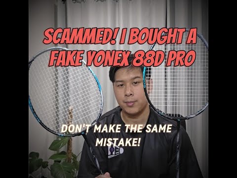 The Best FAKE Yonex Racket! How to tell the difference? Genuine 88D PRO vs Fake #yonex #badminton