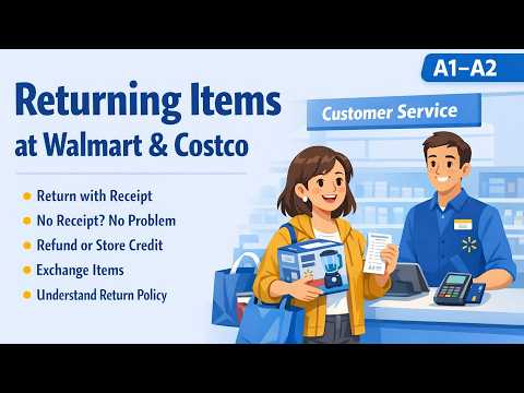 How to Return Items in English | Walmart & Costco Guide forNewcomers