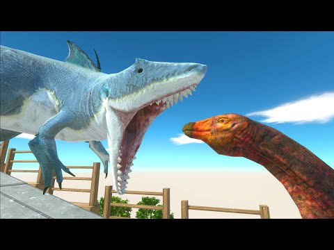 When king shark attacks everyone from the sea - Animal Revolt Battle Simulator