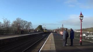 preview picture of video '67027 & 67012 on a test train at Appleby 24th Jan 2015, (Horns)'