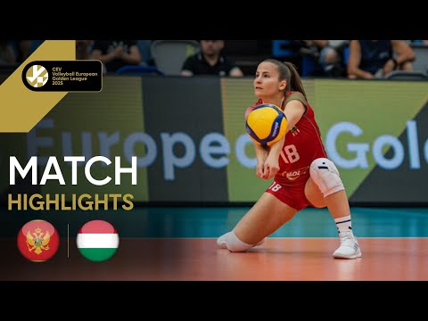  Highlights | Montenegro vs. Hungary - CEV Volleyball European Golden League 2025 | Women 