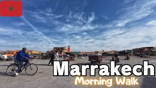 🇲🇦Quiet Morning Walk in Marrakech | Last Day of trip
