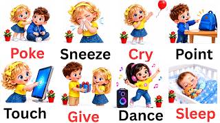 100 Action Verbs in English with Easy Daily Use Sentences | English Speaking Practice