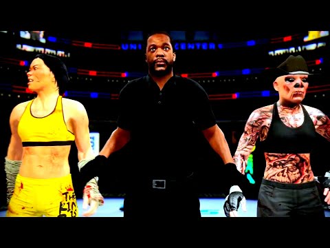 Bruce Lee woman vs. Horseman of the Apocalypse Dead - EA Sports UFC 4