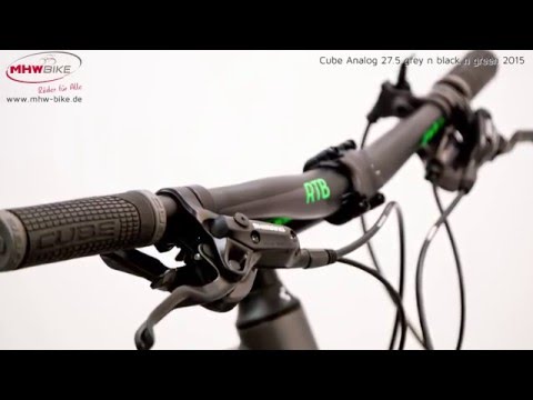 Cube Analog 27.5 grey n black n green 2015 - Hardtail Mountainbike 27,5 Zoll
