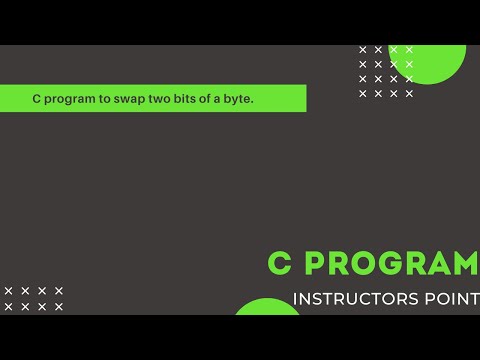 Swapping two bits of a byte using c program