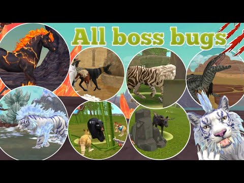 all wildcraft boss glitch no teliport ice tiger fire horse megalania black bear tigon moose all 😮