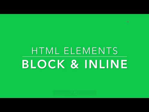 Learn HTML elements Inline and Block Level Elements - Mind Luster