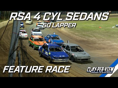 RSA 4 Cyl Sedans | 50 Lapper - Grafton - 20th May 2023 | Clay-Per-View Highlights