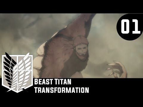 Beast Titan Transformation | Full HD | Attack on Titan (Season 4 Episode 1) - English Subtitle