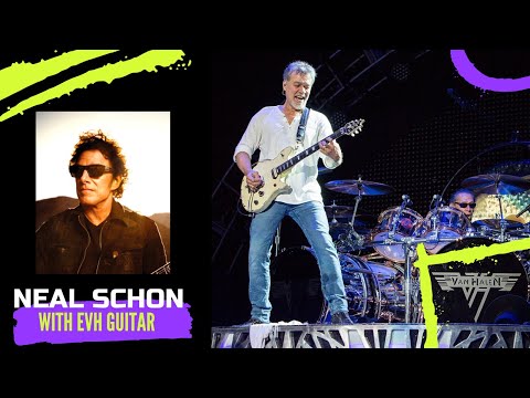 Neal Schon of Journey shows us his new EVH guitar