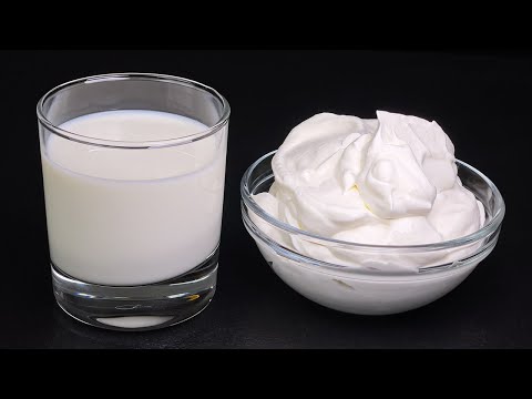 Verwandeln Sie 1 Glas Milch in Schlagsahne! Hausgemachtes Rezept in 10 Minuten