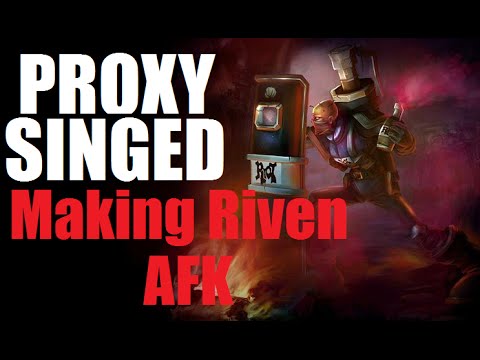 Hilarious Proxy Singed - Making Riven AFK