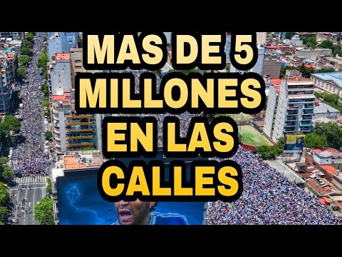 Día histórico 20/12/2022, más de 5 millones dándole las gracias a la selección Argentina