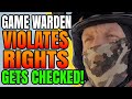 Rights Violating Game Warden Gets CHECKED By Fisherman