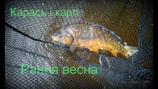 Рибалка на карася ранньою весною відео