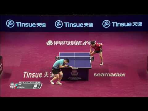 2017 Qatar Open (MS-QF) YOSHIDA Masaki Vs FAN Zhendong [Full Match/English]
