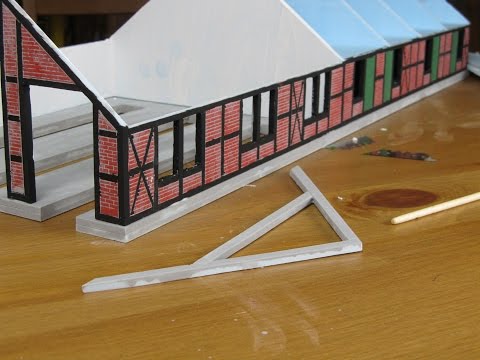 Modellbahn Bau von Westerstede in Spur 0: Lokschuppen Teil 59 in Echtzeit