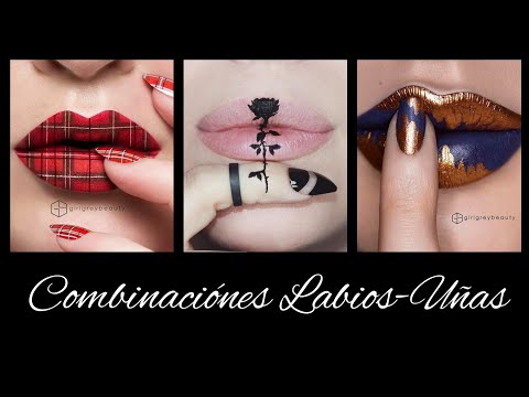COMBINACIONES❤️ UÑAS Y LABIOS 2021|moda y tendencia lips nail