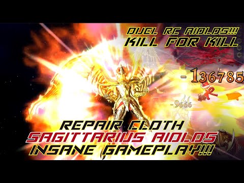 Saint Seiya Awakening - Duel Repair Cloth Sagittarius Aiolos In PVP | Insane Gameplay, Is Sick!!