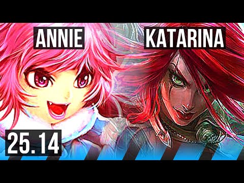 ANNIE vs KATARINA (MID) | 11/4/18 | KR Master | 25.14