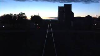 preview picture of video 'Empire Builder westbound - dawn view - rear window 2010-09-03.wmv'