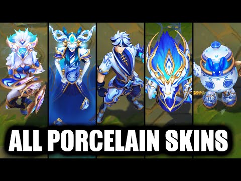 All New and Old Porcelain Skins Spotlight (League of Legends)