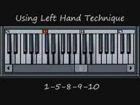 Using Left Hand Technique 1-5-8-9-10