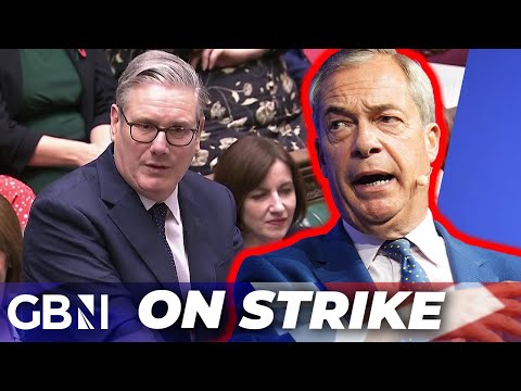 'I'm on strike!' Nigel Farage stages PMQs protest in response to Keir Starmer's Reform attacks