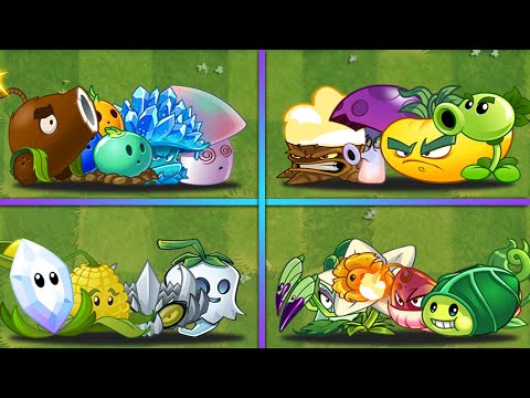 4 Team Random Plants Battlez - Which Team Will Win? - PvZ 2 Team Plants vs Team Plants