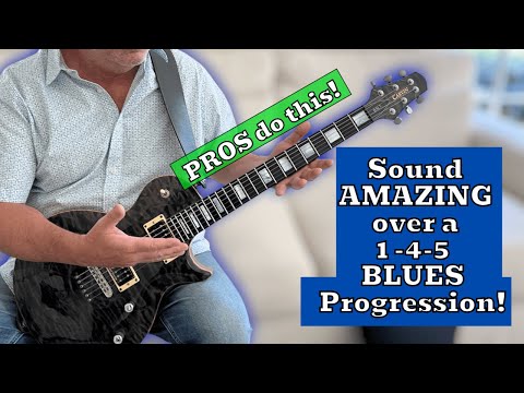 How To EASILY Solo Over A 1-4-5 Blues Progression | Create TASTY Blues Rock LIcks!