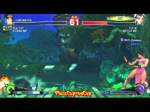 SSF4 AE: Ryokke (FeiLong) vs Y24 (Chun-Li) - Plaza Capcom Cup (Blocks)