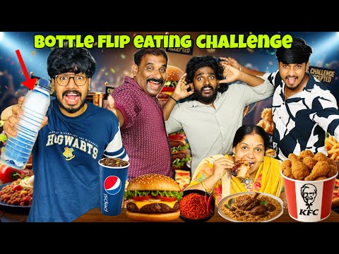 BOTTLE FLIP EATING CHALLENGE 🤩 PART-03