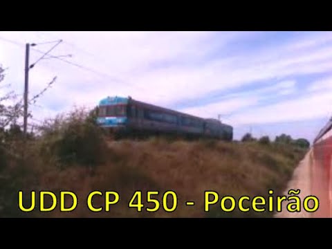 Low Res: Automotora Diesel UDD 450, Linha do Alentejo - "flyover" sobre a Concordância do Poceirão