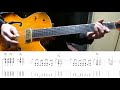 【ロカビリー】How to play "Switchblade 327" - The Brian Setzer Orchestra -（With TAB）【rockabilly】