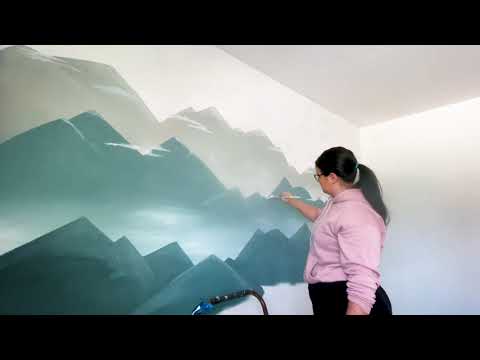 How to Paint an Easy Landscape Mural